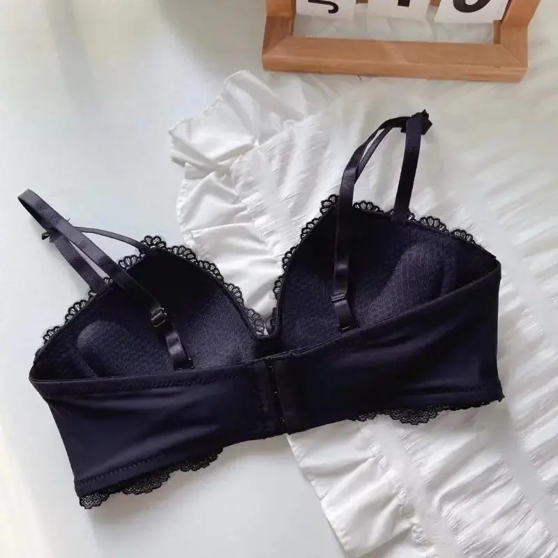 Anti Sagging Bralette Mujer Seamless Bras for Women Sexy Lingerie Korean Push Up Bra Brassiere Black Underwear Cute Korean Style 3