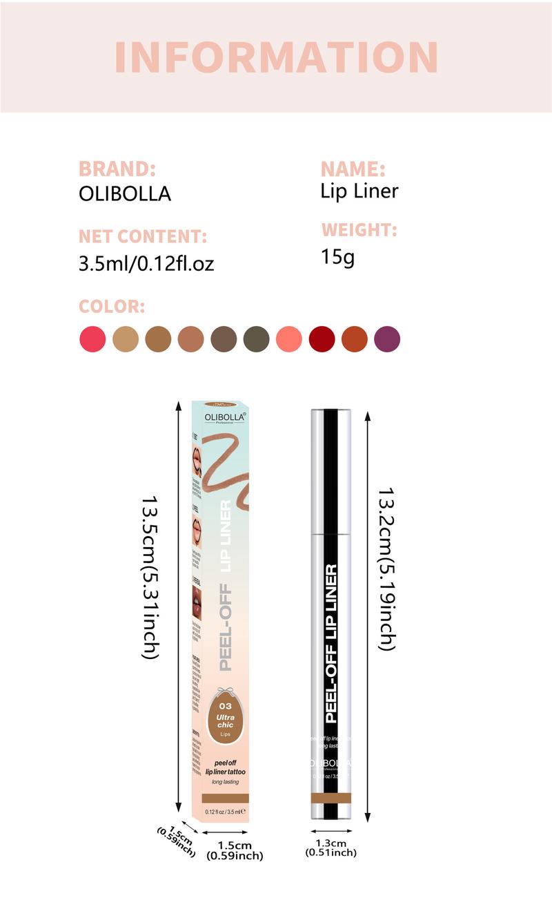 Product Introduction of Popular tear off lipliner without fading and makeup lipstick 2