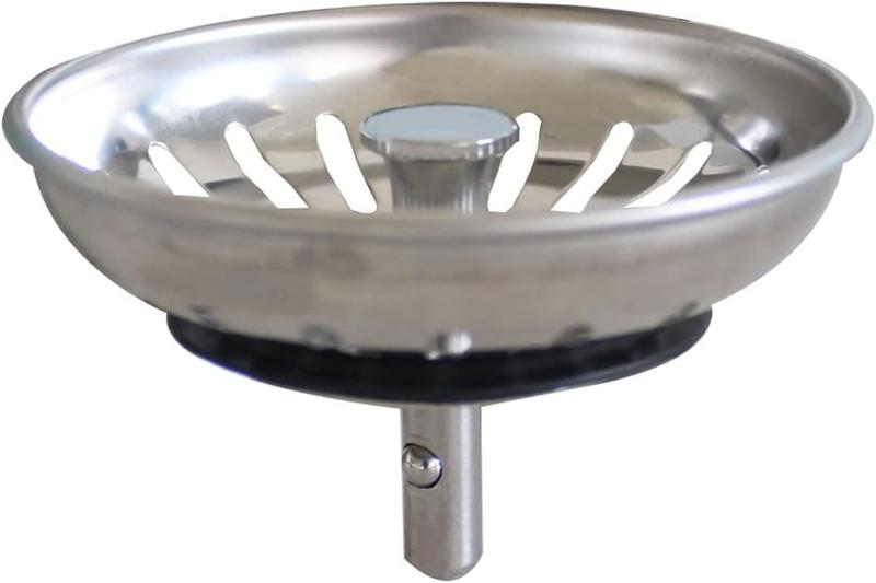 Product Introduction of Stainless Steel Kitchen Sink Drain Strainer, Waste Plug For Kitchen Sink, Uk Sink Hole Diameter 83mm 13