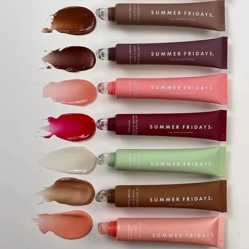 Summer Fridays Lip Balm Moisturizing Mirror Lip Gloss Lip Vanilla Pink Sugar Coffee Cake Smell Lipstick Transparent Oil Makeup 1