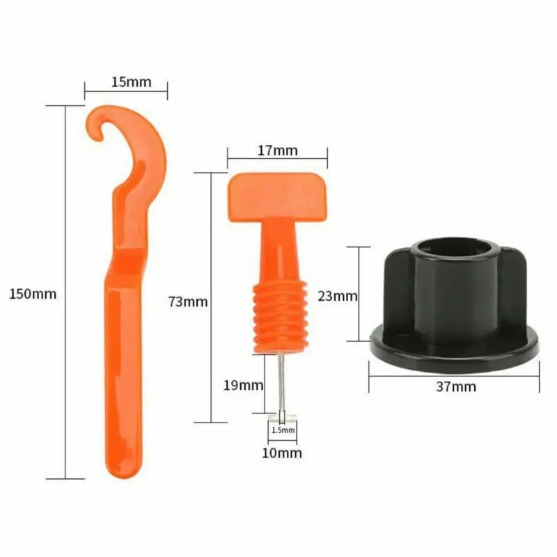 50pcs Tile Leveling System Kits Reusable Tile Spacer Wall Floor Clips Tools 1