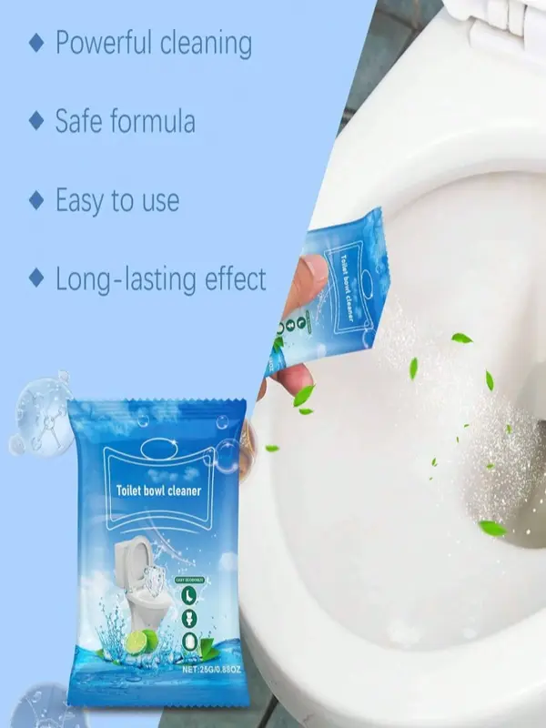 Toilet Cleaning Powder - Easily Removes Toilet Stains And Urine Scale, Quickly Creates Foam And Bubbles For Deep Cleaning 5