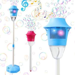 Bubble Machine Toy, Adjustable Height Bubble Blower with Bubble Liquid, Automatic Bubble Launcher, Fun Game Wedding Yard Decoration, Colorful Automatic Bubble Maker, Bubble Spinner Wand, Bubble Solution