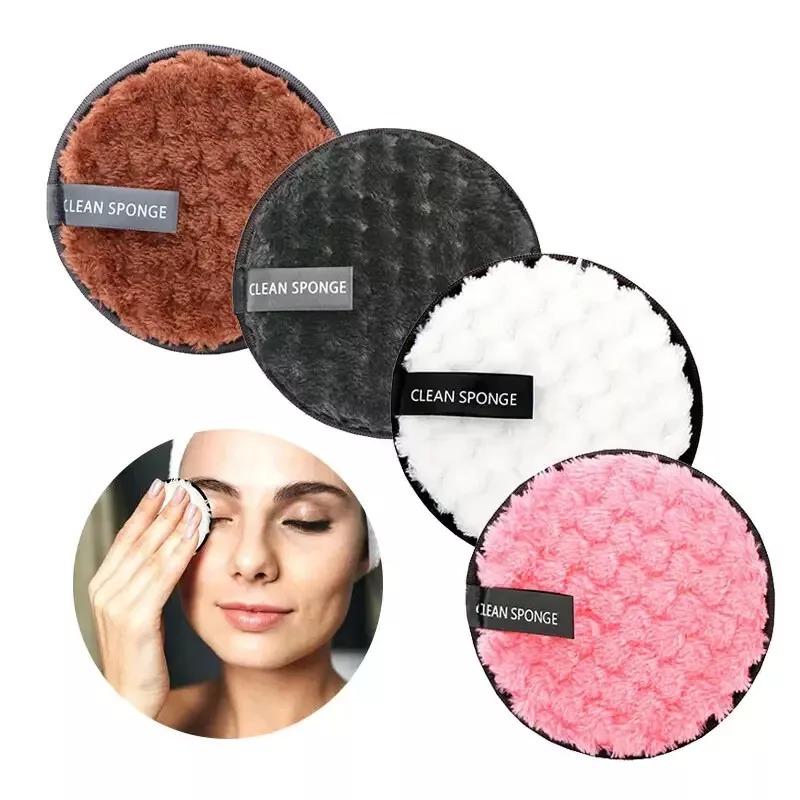 Reusable MakeUp Remover Cleansing Face Pads Facial Sponge Washable Microfiber x4 3