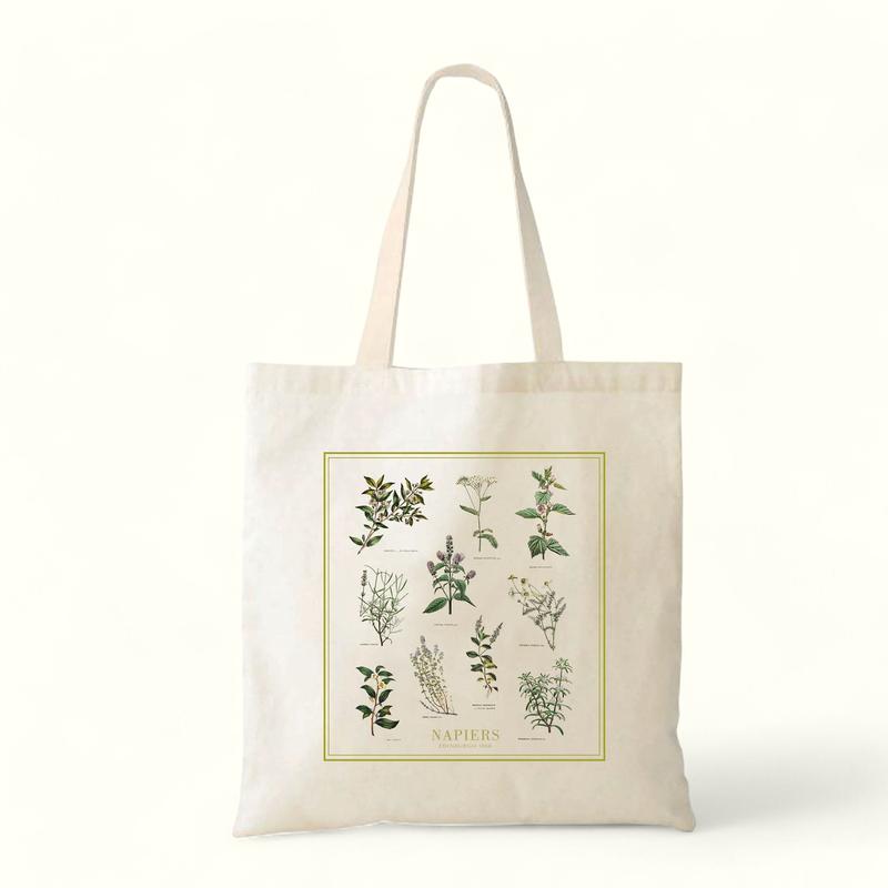 Napiers Printed Tote Bag - Botanical Design 1