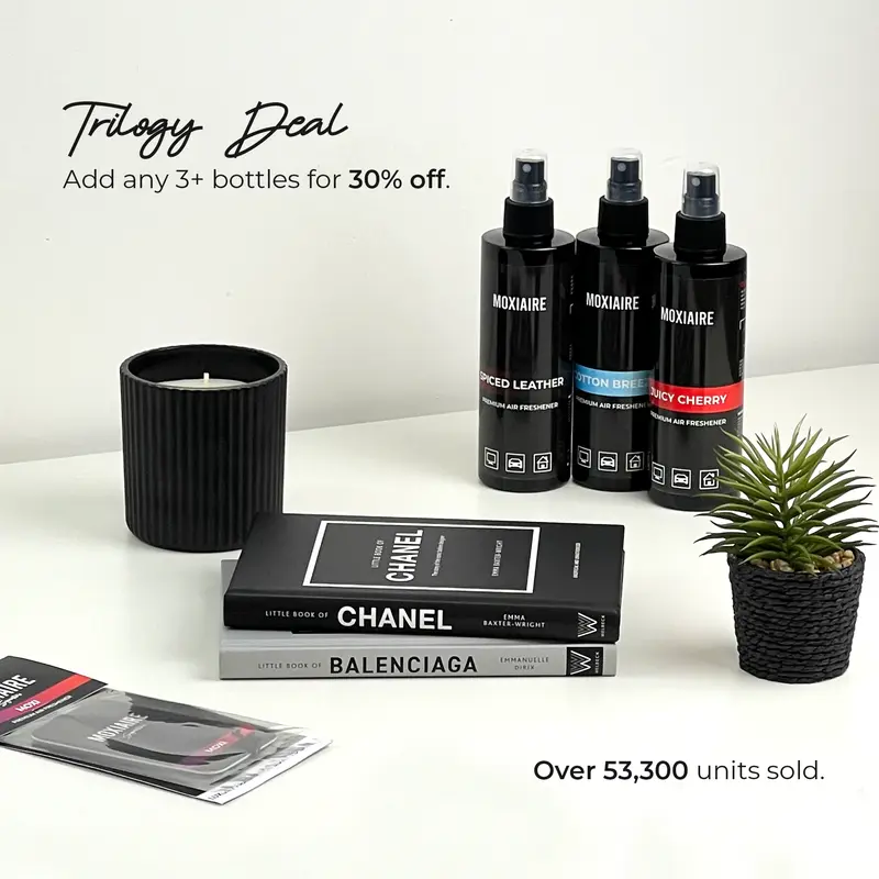 Premium Trilogy Set (Add 3+ Bottles To Cart) - Create Your Own Air Freshener Bundle - Long-Lasting Luxury Fragrance - Luxury Air Fresheners - Room Spray - Scent For Car, Home and Office - 10 Scents To Choose From 3