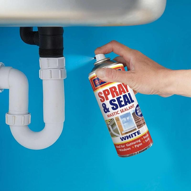 Rapide Spray and Seal Mastic Sealant 300ml | Multi Packs | Black & White | Ideal for Roofing and Guttering 4