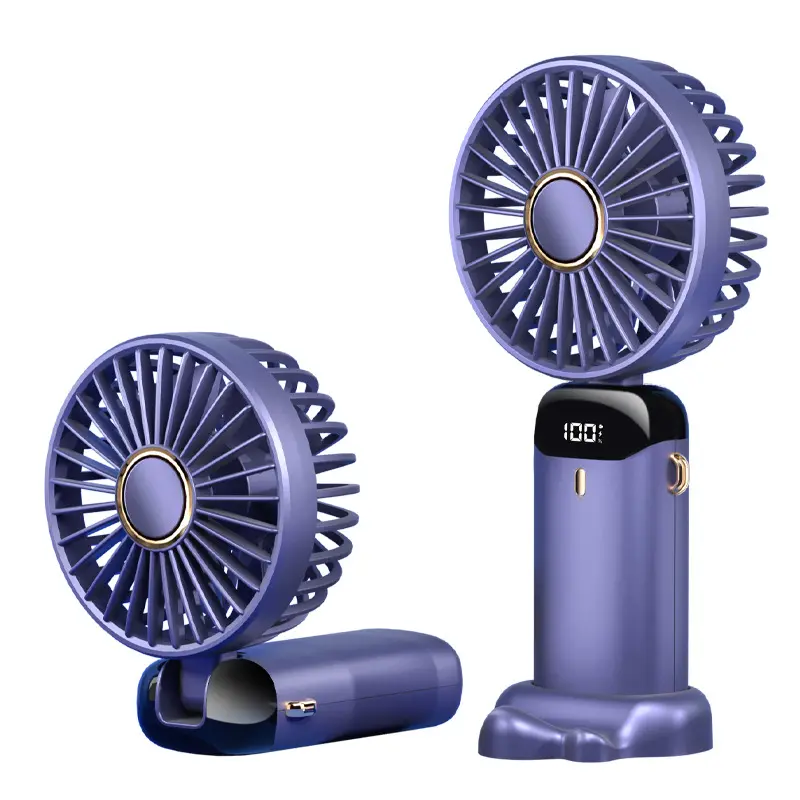 Mini Hand-held Fan Portable Folding Desk Fan Cooler Cooling USB Rechargeable UK air  purifier mini  fans 2
