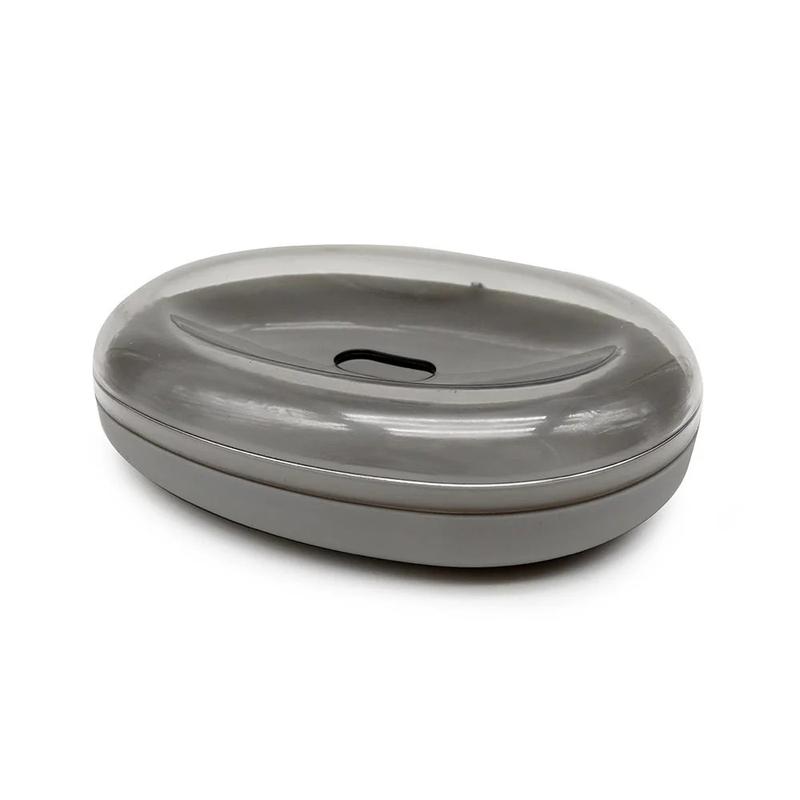 Modern Non-Slip Soap Dish in Jet Black/Slate Grey - Space-Saving Design for Bathroom and Kitchen - Lightweight, Shower, Household, Hand wave  mat  bath  tub jacuzzi  bathtub  mat self  cleaning  toilet self  cleaning  toilet 2