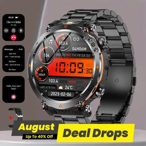 1.7 Inch Large Screen Smart Watch Answer/Dial Call Message Reminder, 100+ Sports Mode Fitness Tracker, 600mAh Large Capacity Battery Outdoor Sports Compass Smart Watch, Men's Gift Watch, Devices
