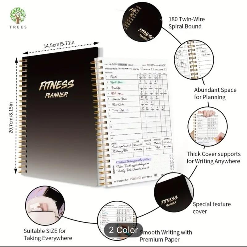 Fitness Planner Notebook - Daily Workout Tracker, Goal Setting, and Body Measurement 3