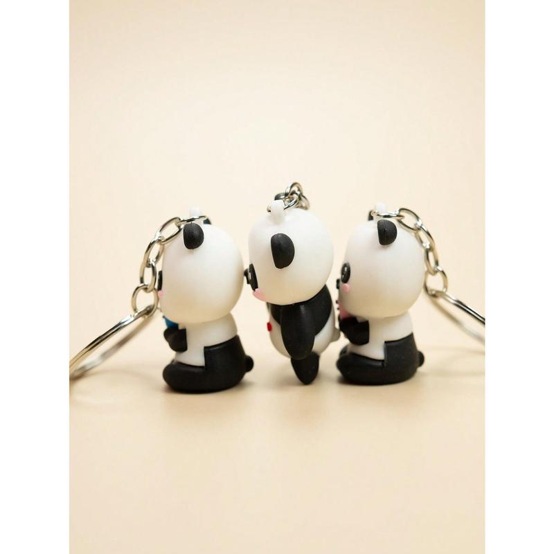 1pcs  Cute Panda Keychain Pendant For Car, Bag Or As Couple Gift Valentine's Day Valentines 3