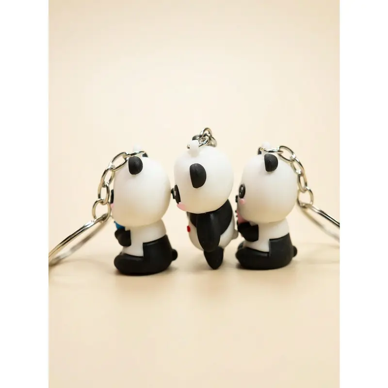 1pcs  Cute Panda Keychain Pendant For Car, Bag Or As Couple Gift Valentine's Day Valentines 3