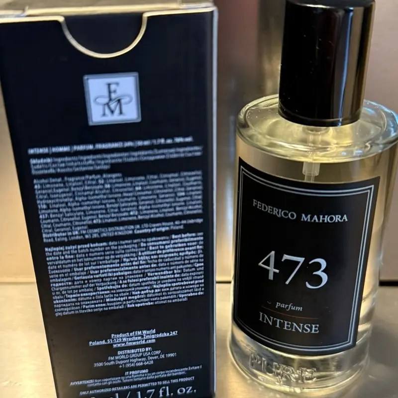 Bestseller FM WORLD 473 intense PERFUME FOR HIM FEDERICO MAHORA 50 ml NEW IN BOX !!! 2