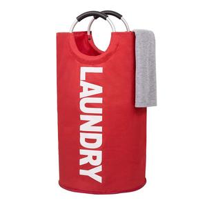 Convenient Laundry Basket with Handle, Collapsible Round Laundry Hamper, Laundry Bin Sorter, Waterproof Laundry Basket, Foldable Dirty Clothes Storage Organizer for Home Bedroom Bathroom Laundry Room, Laundry Basket, Bathroom Accessories