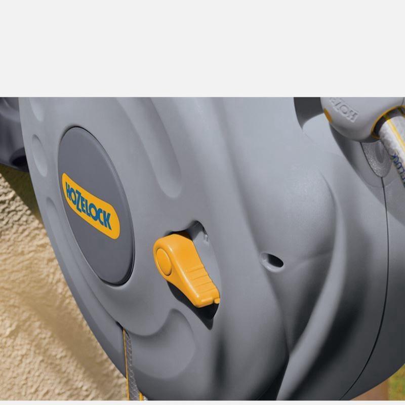 HOZELOCK - Auto Reel Wall-mounted Reel 10m: Easy to Install, Child-lock, Auto-rewind, Ready-to-use Reel with Nozzle, Fittings, Hozelock Hose and Accessories Included - 5 Year Guarantee 3