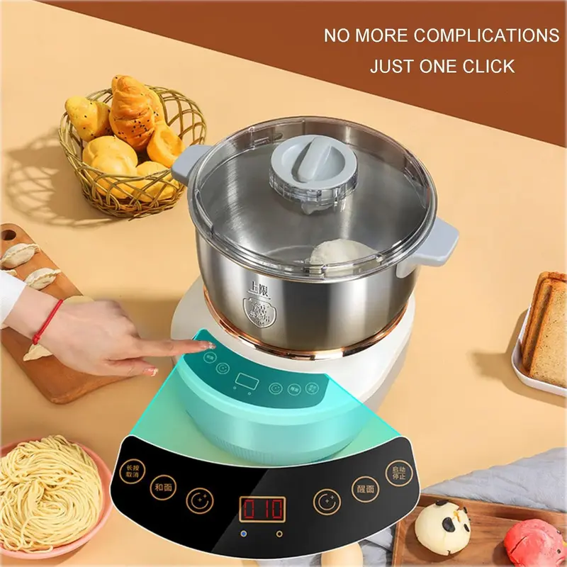 7.0L Electric Dough Mixer Home Auto Kneading Dough Maker Multifunctional Mixer  UK 6