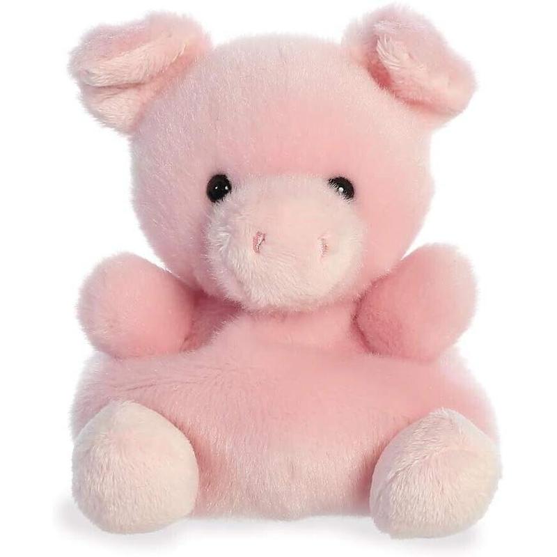 Aurora Palm Pals, Wizard The Pig Soft Toy, 61242, 5 inches, Pink 0