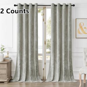 Tie-dye Thickened Velvet-Curtain, 2 Counts Modern Window Curtain, Decorative Curtain for Living Room Bedroom Hotel Office, Home Decor, Room Decor, Bedroom Decor