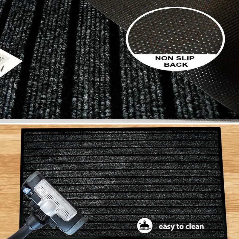 Heavy Duty Rubber Barrier Mat Small Large Door Mat Hallway Runner Kitchen Rugs 2