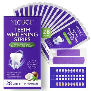Teeth Brightening Strips, 28pcs/box Advanced 9D Brightening Technology Teeth Strips, Suitable for Adults, Oral Care Products for Daily Use, Teeth Brightener, Dental Kit, Teeth Stain Cleaner, Teeth Cleaning Teeth Kit, Teeth Brightening Booster