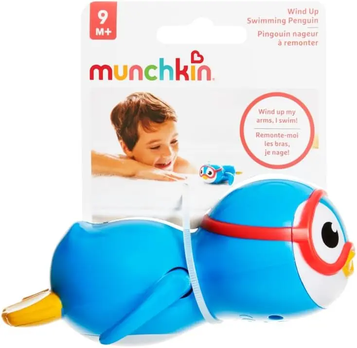Wind Up Swimming Penguin Scuba Buddy Bath Toy | Fun & Interactive Bath Toys for Children and Toddlers | Baby Essentials | Penguin 5