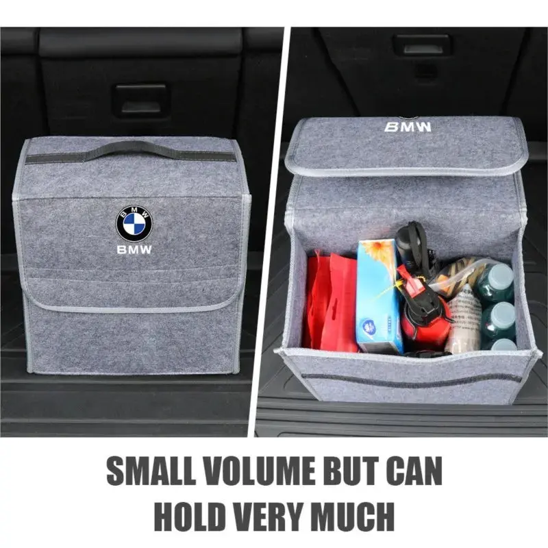 Car Trunk Stowing Tidying Large Capacity Storage Box Organizer Bag For BMW M Performance M3 M5 M6 F01 F20 F10 F13 F15 X5 F11 X3 4