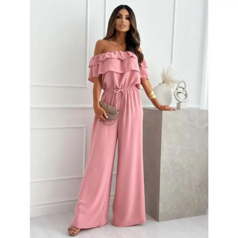 VIRGO BOUTIQUEcoley - frill rara elasticated two pocket jumpsuit 1
