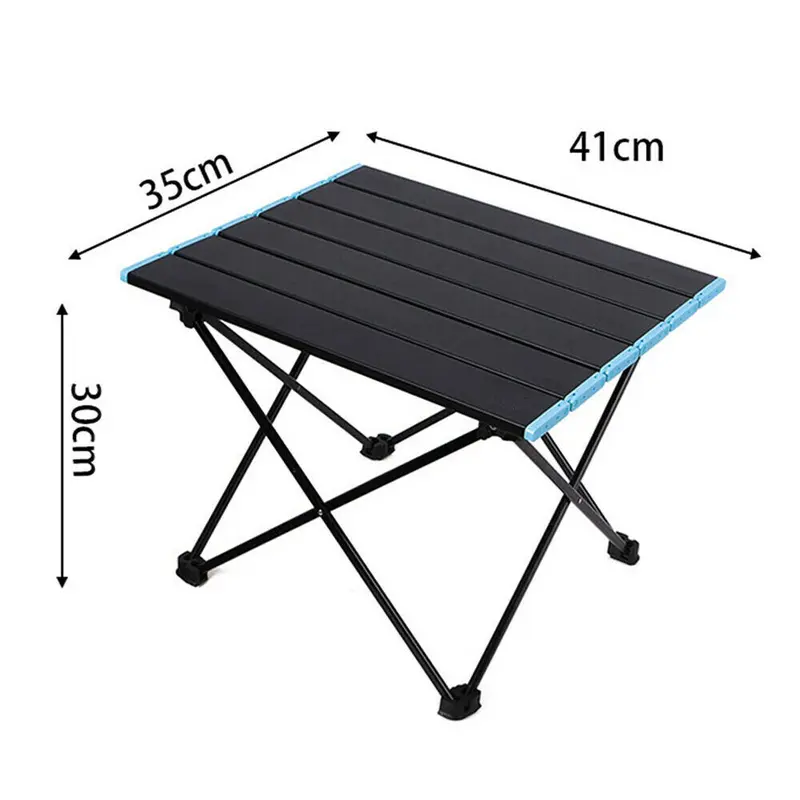 Folding Camping Table Light Weight Portable Aluminium Frame Outdoor Picnic Bag 3