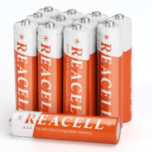 12 Counts AAA Rechargeable Batteries for Household Devices, Fits for Cordless Phones, Toys, Remote control, LED etc. 1.2V Ni-MH Tripe A Rechargeable Batteries