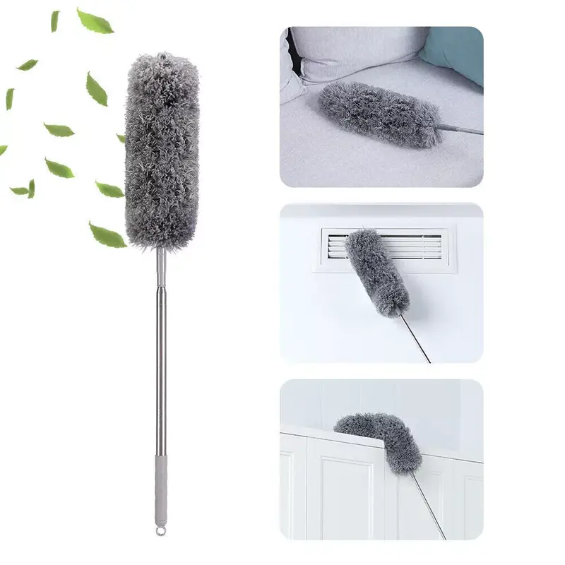 250cm Extendable Feather Duster Telescopic Magic Dust Brush Long Reach Handle 7