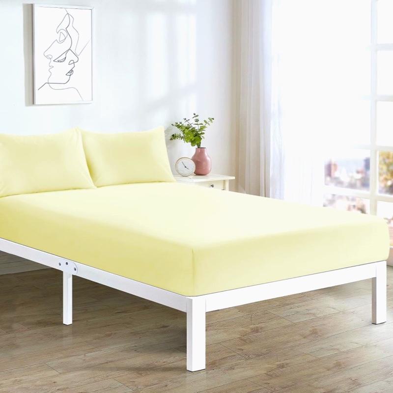 Extra Deep Fitted Sheets 40cm Deep Pocket for Thick Mattress Poly Cotton Material - Single Double King and Super King Sizes 1