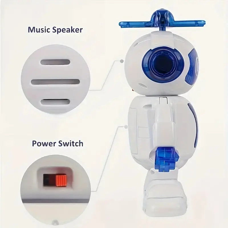 Ninja's 360° Rotatable Lighting Singing and Dancing Humanoid Toy Robot 0