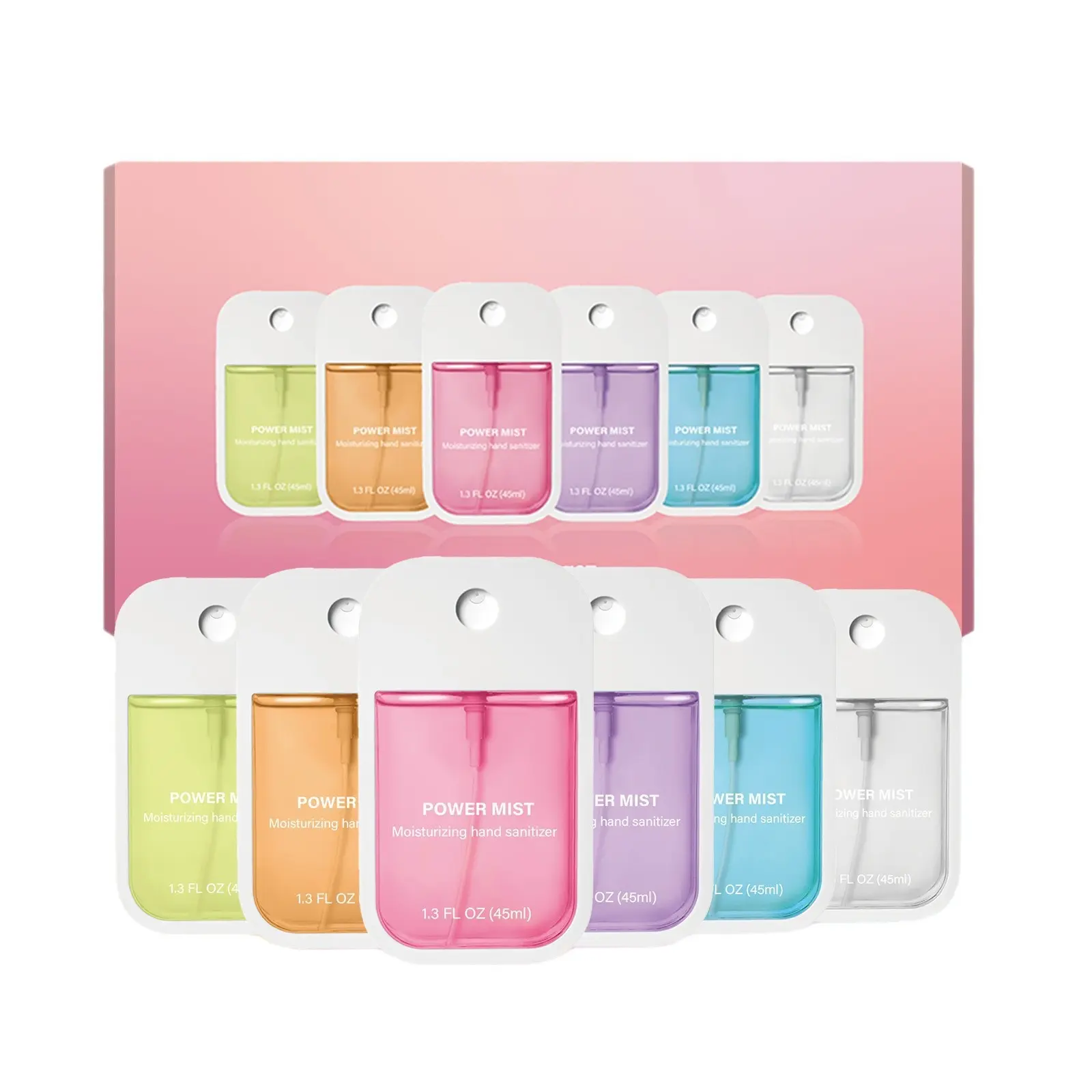 6PCS Travel suitPortable Travel Hand Sanitizer Spray, Moisturizing Fruit Plant Scented Hand Sanitizer, Fragrance Hand Cleaning Products for Women & Girls, Mini Travel Products