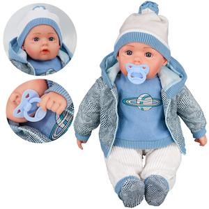 BiBi Doll "Navy" (Space Boy) Soft Bodied 20”Baby Doll Toy with Sounds and Blue Space Jacket Doll for Ages 18 Months +