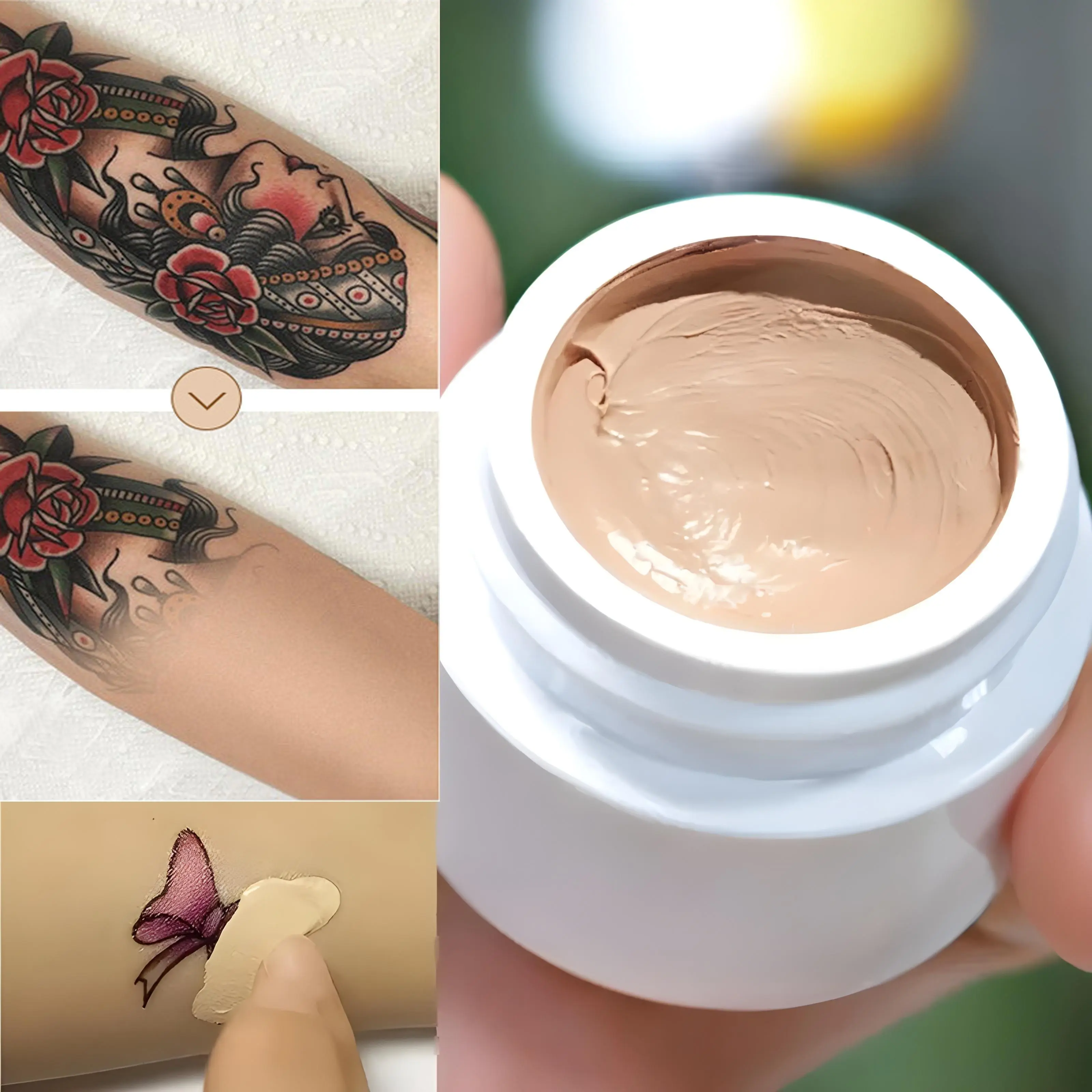 Body Concealer Waterproof long-lasting coverage of scars dark freckles and tattoos show off the perfect skin makeup Foundation Cosmetic