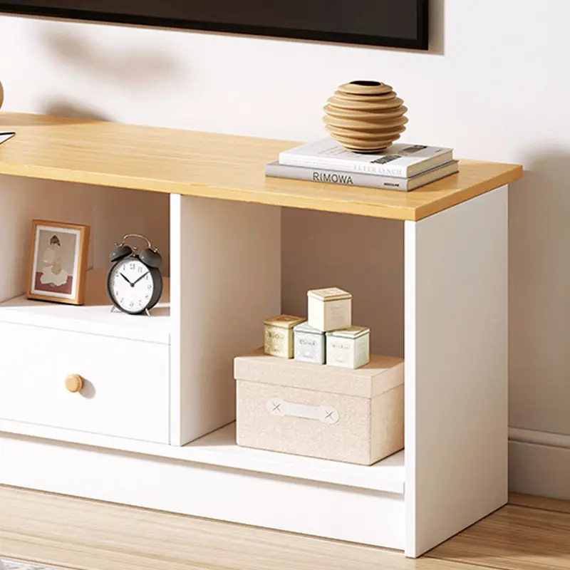 Product Introduction of 90x30CM TV Cabinet Entertainment Centre TV Stand Media TV Unit Engineered Wood with Drawer & Shelves for Home Decor 6
