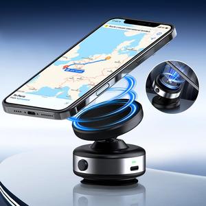 Car Electric Suction Cup Phone Holder, Multi-angle Dashboard Navigation Universal Holder, Universal Car Phone Holder for iPhone & Android, Best Gifts for Men