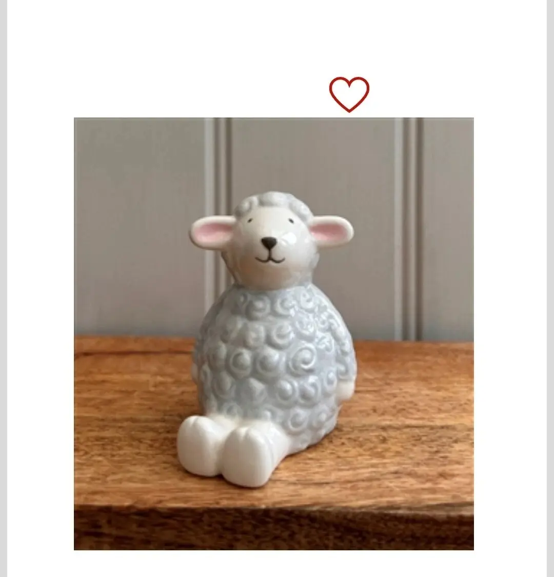 Sheep Ornament Sitting 8.5cm