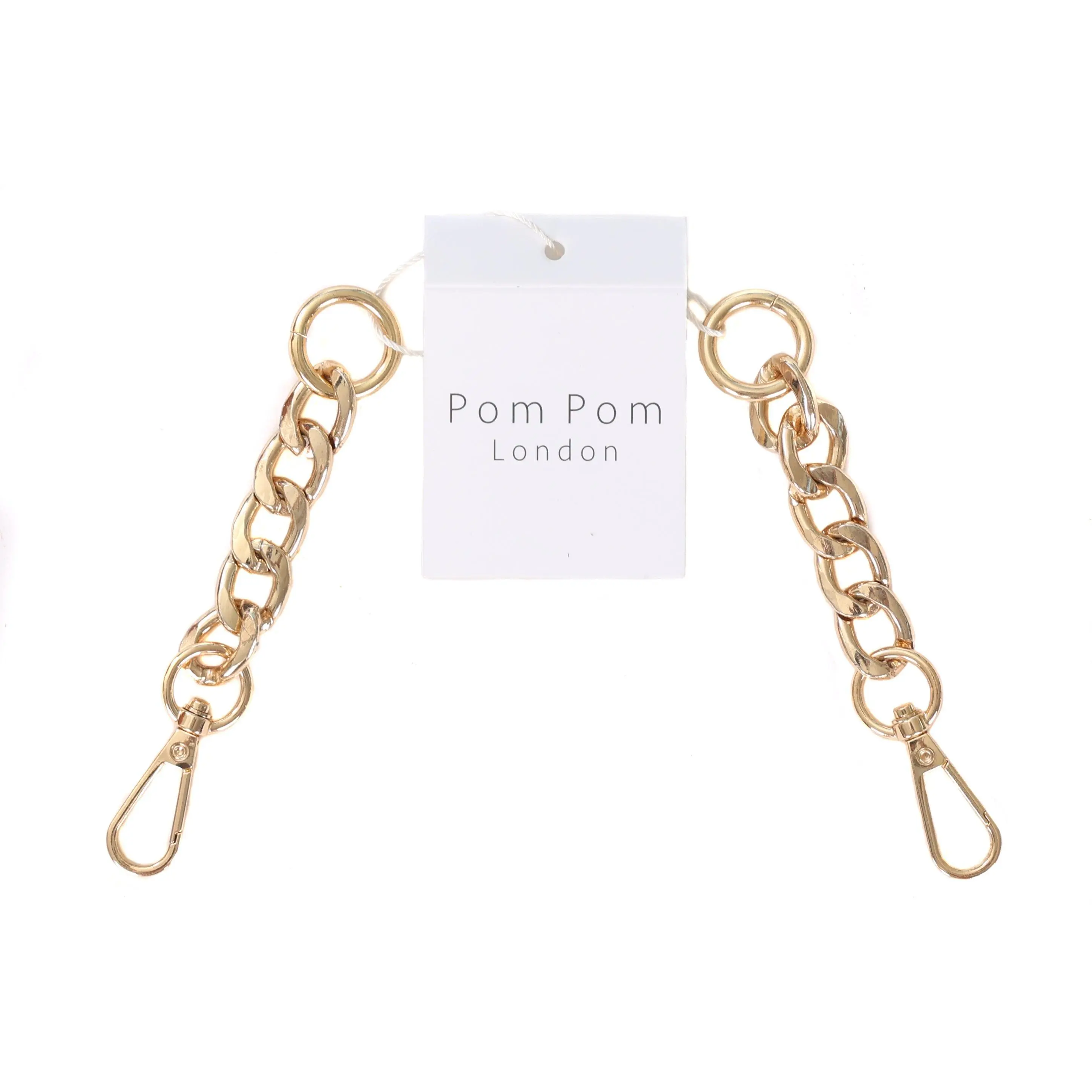 Bag Strap Extender: Gold Chain Set