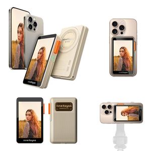 NINIEKAYAA XQ07 Handheld/XQ08 Magnetic Phone Rear Selfie Screen, Travel Selfie Same Screen Vlog Shooting Phone Display Screen Self Media Device