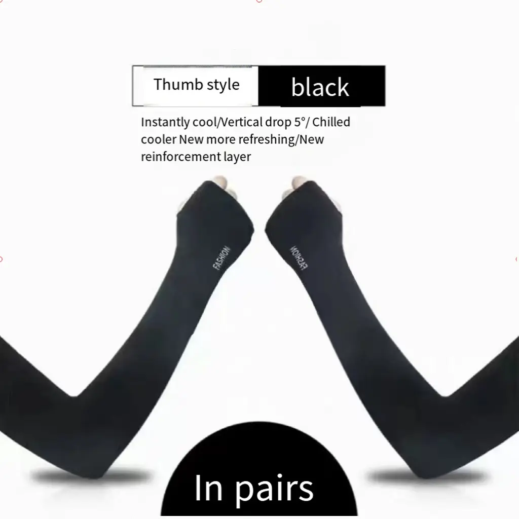 Summer thin UV-protective and fashionable ins-style women's arm sleeves for sun protection