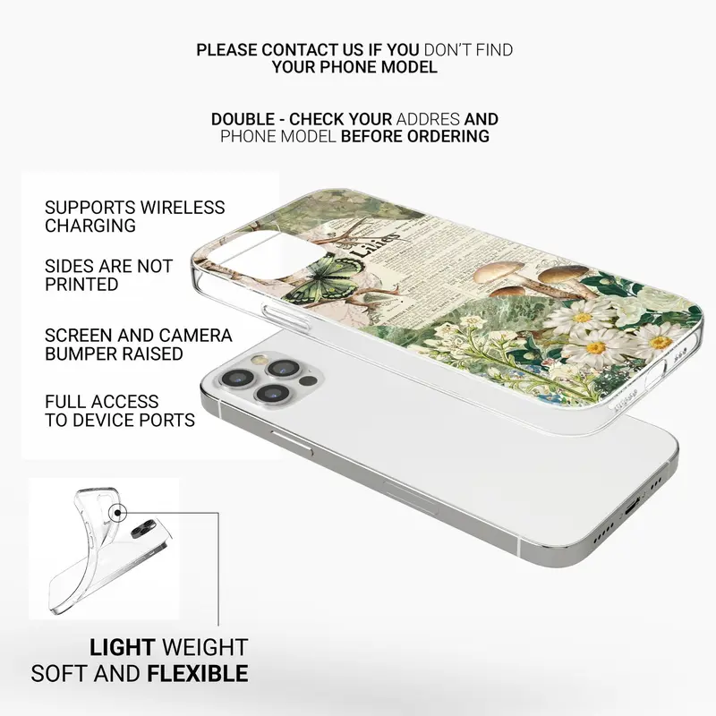 The Simpsons Cowboy Homer Clear Case - Protective Cover Protection Aesthetic 2
