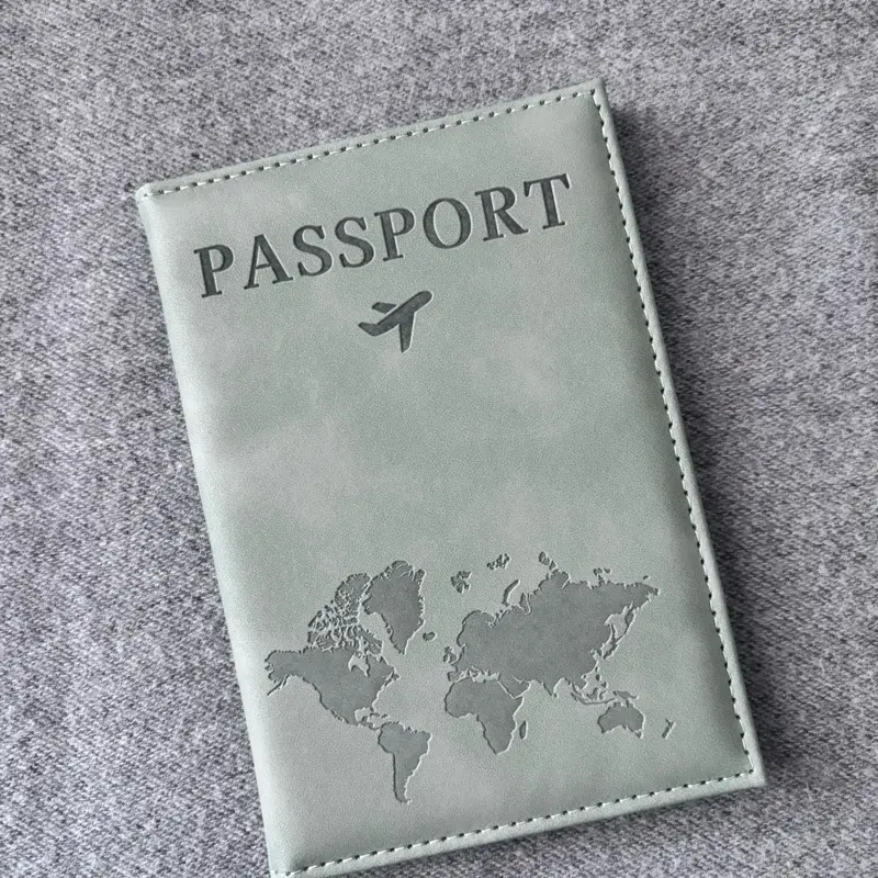 Green Passport Cover for Men and Women - Travel Accessory