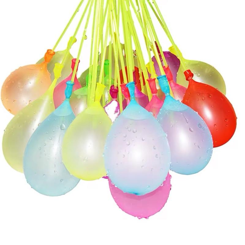 111-999 Pcs Colourful Self Sealing Magic Biodegradable Latex Small Water Balloons with Rapid Fill Hose attAchment, Self Tie Rubber-band. Perfect for Outdoor Games and Parties. 1