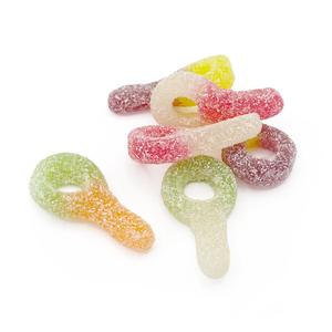 Kingsway Vegan Fizzy Dummies - Snack with Fizzy Texture & Jumbo Size for a Satisfying Bite Tangy Fruity Sour Jelly Sweet