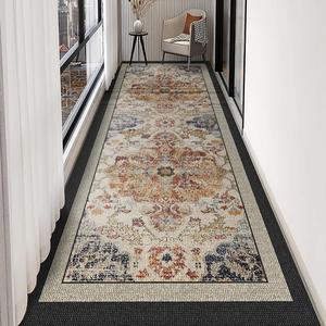 Boho Style Geometric Pattern Rug, Non-slip Washable Floor Mat, Soft Floor Carpet for Home Living Room Bedroom Decor