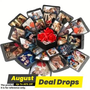 DIY Paper Gift Box, Halloween Romantic Couple Memory Book Box, Festive & Party Supplies for Couples, Gifts for Kids, Birthday Box for Girl, Valentine's Day Gift, Birthday Gift Basket, Party Gift Packs, Gift Bouquet Box