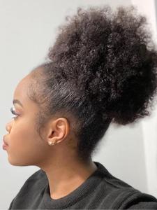 10/12/14 Inch Short Curly Ponytail Extension with Hair Tie, Natural Looking Fluffy Hair Bun, Hairpiece for Women & Girls