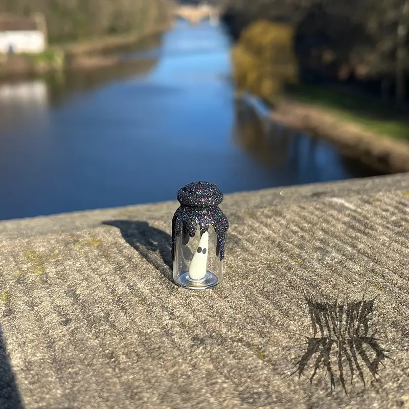 The Adopt-a-Ghost Jar - mini ghost companion 7